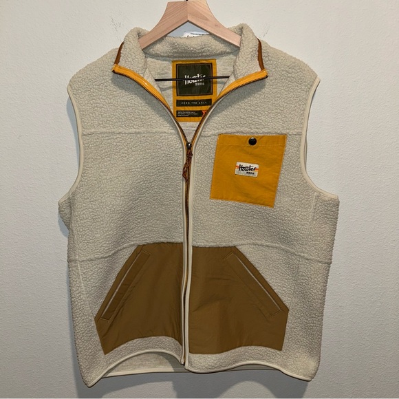 Howler Brothers Other - Howler Brothers Men’s Chisos Fleece Vest Yellow Sherpa Western Style M NWOT
